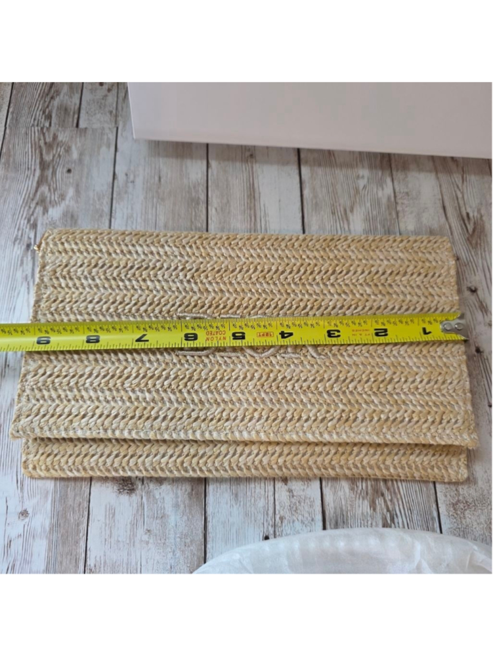 Dior Beige Woven Clutch with Pearl Strap NWOT - Picture 10 of 11